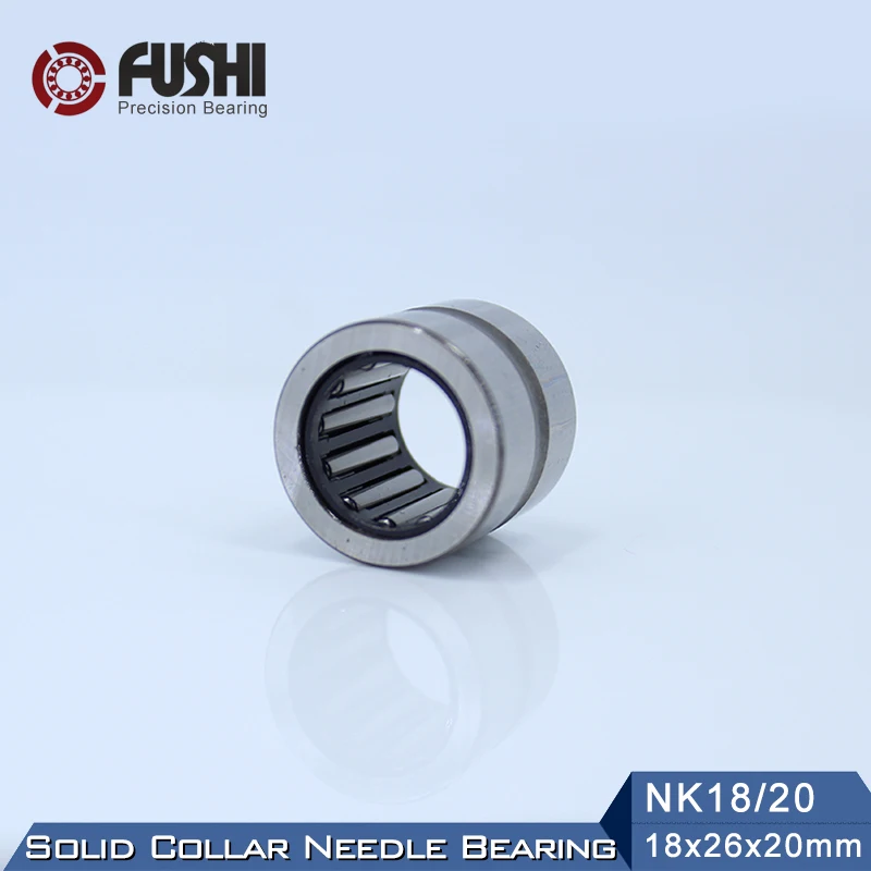 NK18/20 Bearing 18*26*20 mm ( 5 PC ) Solid Collar Needle Roller Bearings Without Inner Ring NK18/20 NK1820 Bearing