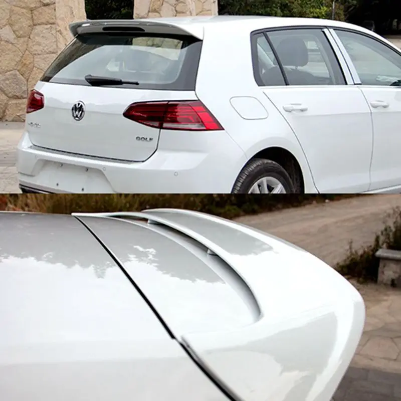 For VW Golf 7 mk7 mk7.5Spoiler ABS Material Car Rear Wing Primer Color VW Golf Rear Spoiler