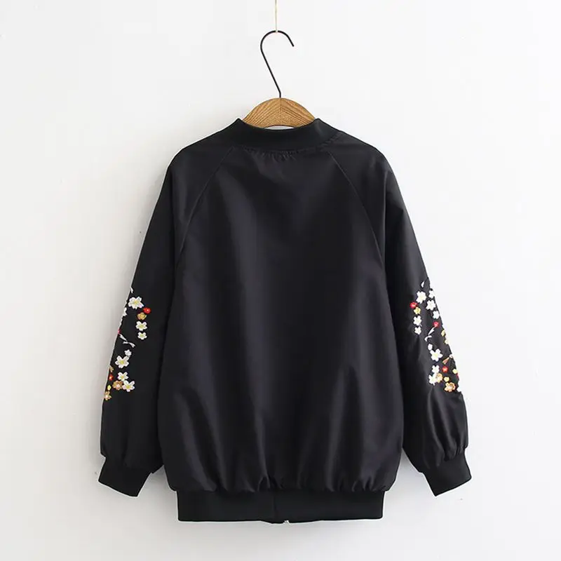 Autumn new plus size fashion ladies' coat 5XL 6XL 7XL  fashion ladies' quality leisure arm plum blossom embroidered top