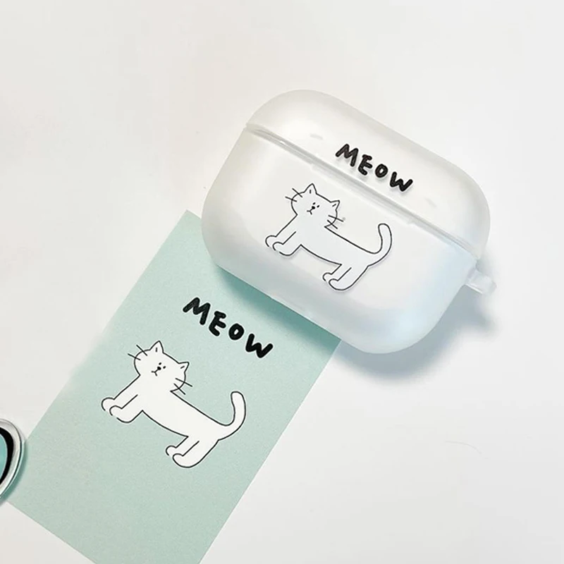 

Silicone Naughty Cat Cover For Apple Airpods 2/1 Earphone Coque Soft Protector Fundas Airpods Pro Air Pods Covers Earpods Case