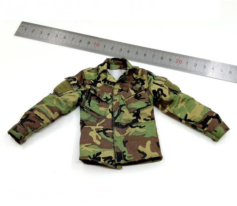 1/6th Soldier Camouflage Combat Shirt Coat Of DAM 78081 Navy Seals Operation Red Wings Radio Telephone Operator For 12 inch Doll