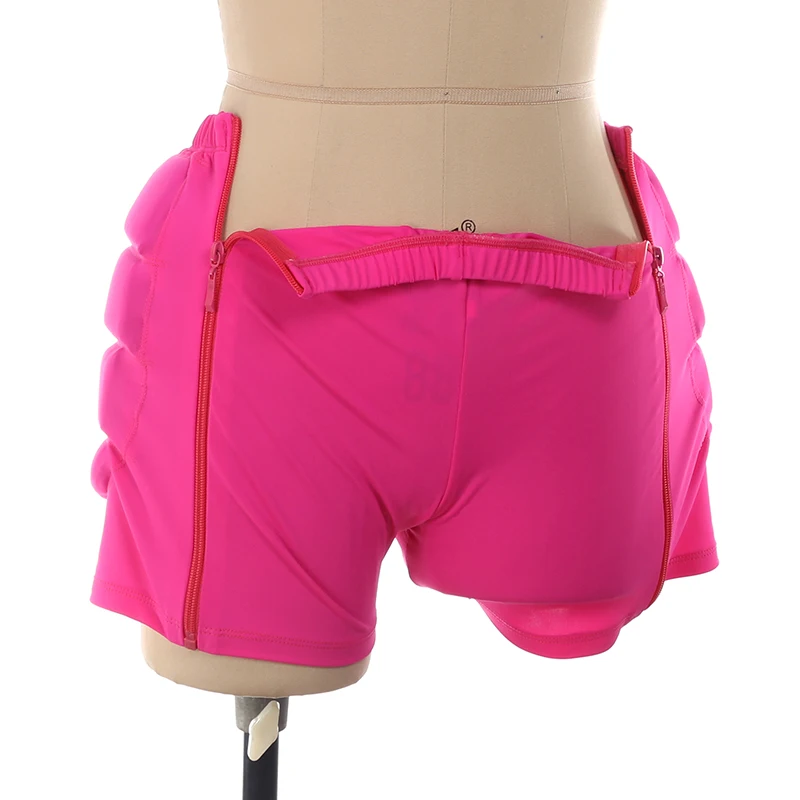 Custom Size Figure Skating Hip Protector Sports Safety Supporter Protective Mat Zipper Black