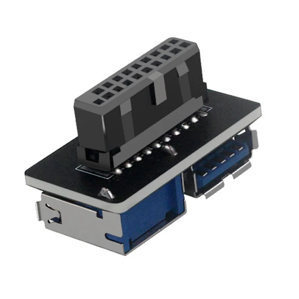 USB 3.0 محول محول موصل IDC 19Pin / 20Pin اللوحة المكونات إلى USB منفذ الإناث اتصال داخلي إلى الجبهة من