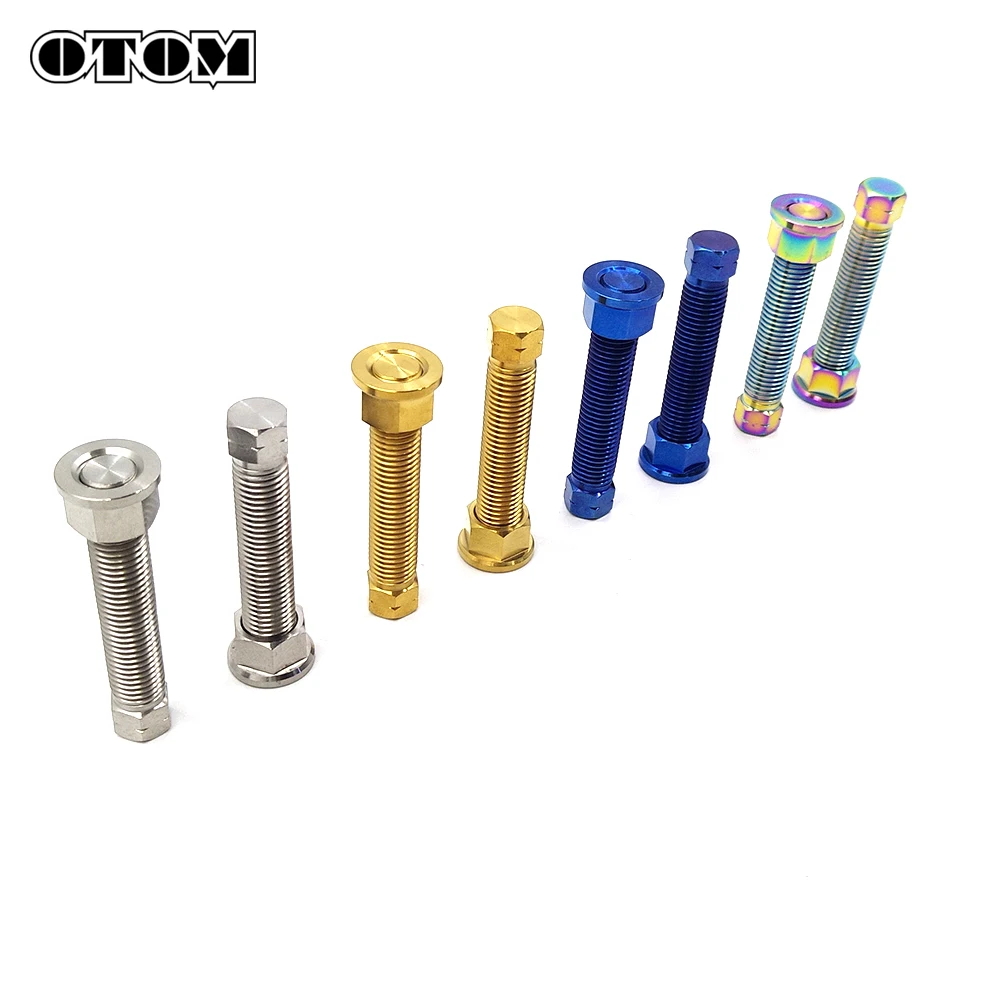 OTOM Motorcycle M8/M10 Chain Adjuster Bolt Rear Axle Titanium Alloy Screw For KTM CRF KAWASAKI SUZUKI YAMAHA Motorbike Universal