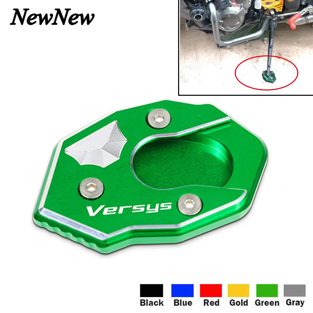 For KAWASAKI VERSYS300 Versys X300 X250 VERSYS1000 Versys 1000 Motorcycle Kickstand Enlarger Plate Side Stand Enlarge Extension