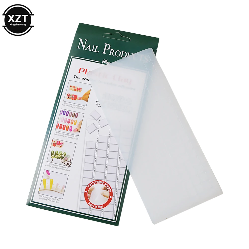 Branco multiuso adesivo argila reutilizável adesivo para casa escritório escola removível adesivos tabs arte do prego argila diy decoração da sua casa