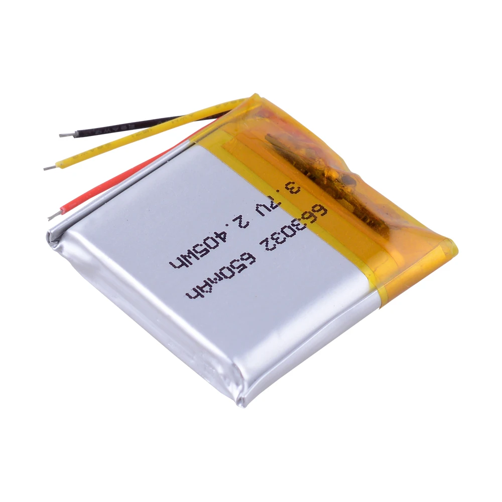 650mAh 3.7V 2.405Wh 663032 Replacement Battery For  smartphone watch Built-in Li-ion bateria