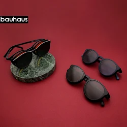 2 In 1 Magnet Sunglasses Women and Men Polarized Eyeglass Frame With Clip On Glasses Round UV400 X3181