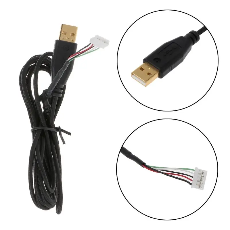 

Durable Nylon Braided Line USB Mouse Cable Replacement Wire For DeathAdder Elite Wired Gaming Mouse