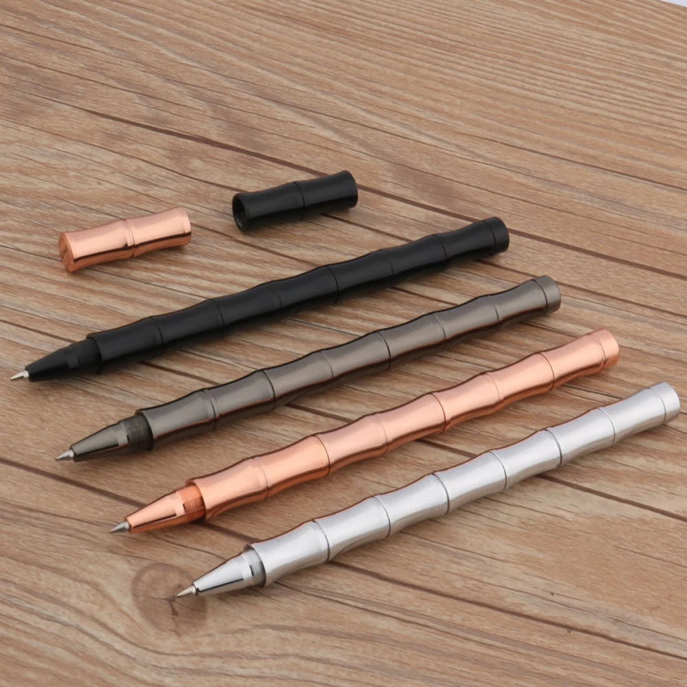 classic Trim Rollerball Pen Detachable Bamboo brass GOLDEN ROSE SILVER Gun black Stationery Office school supplies Writing