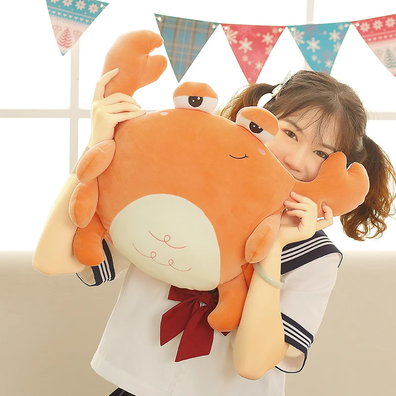 Kawaii Whale Goose Crab Lion Plush Toys Stuffed Animals Doll Soft Sofa Pillow Cushion Baby Kids Children Girls Birthday Gifts