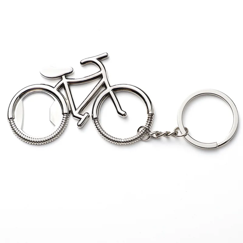 

100Pcs Metal Beer Bottle Opener Cute Bike Bicycle Keychain Key Rings for Lover Biker Bottle Openers Creative Gift for Cycling