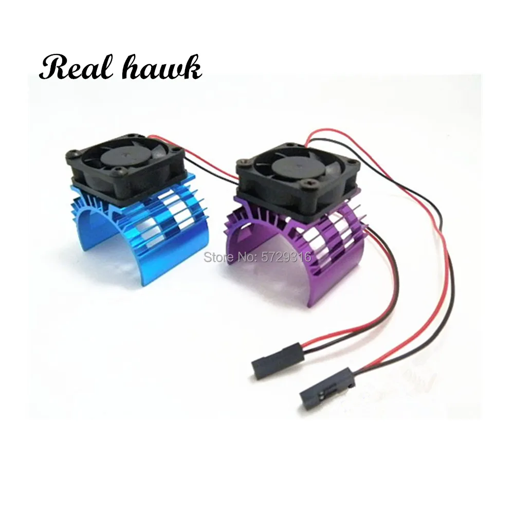 

RC Parts Electric Car brushless Motor Heatsink Cover + Cooling Fan for 1:10 HSP RC Car 540 550 3650 Size Motor Heat Sink