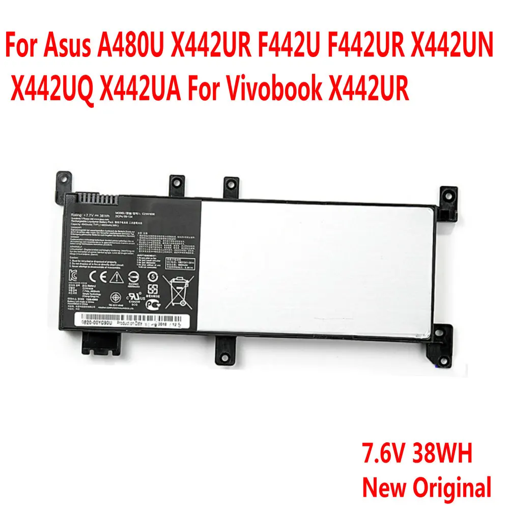 

New Original C21N1638 Laptop Battery For Asus A480U X442UR F442U F442UR X442UN X442UQ X442UA For Vivobook X442UR