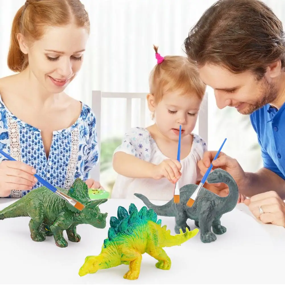 

Paint Your Own Dinosaurs Educational 3D Dinosaur Toys With 6 Colors Creativity DIY Gift Party Favors For Boys Girls Children