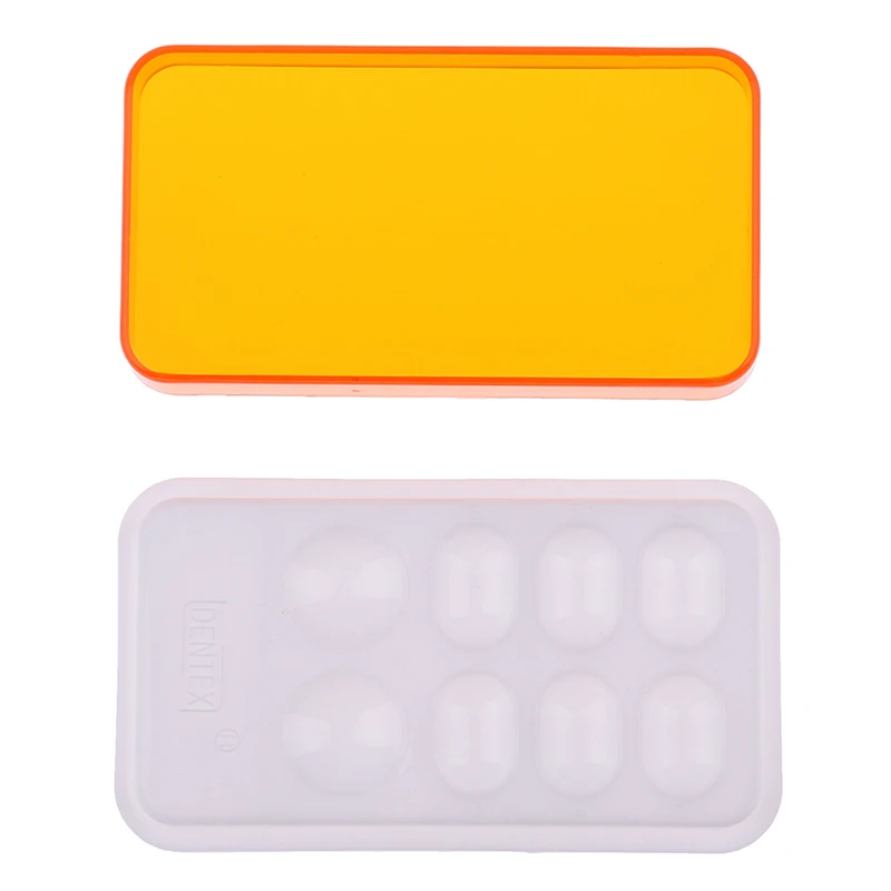 1PCS Dental Palette Resin Mixing Watering Moisturizing Plate With Cover 8 Slot Palette Dental Lab Equipment