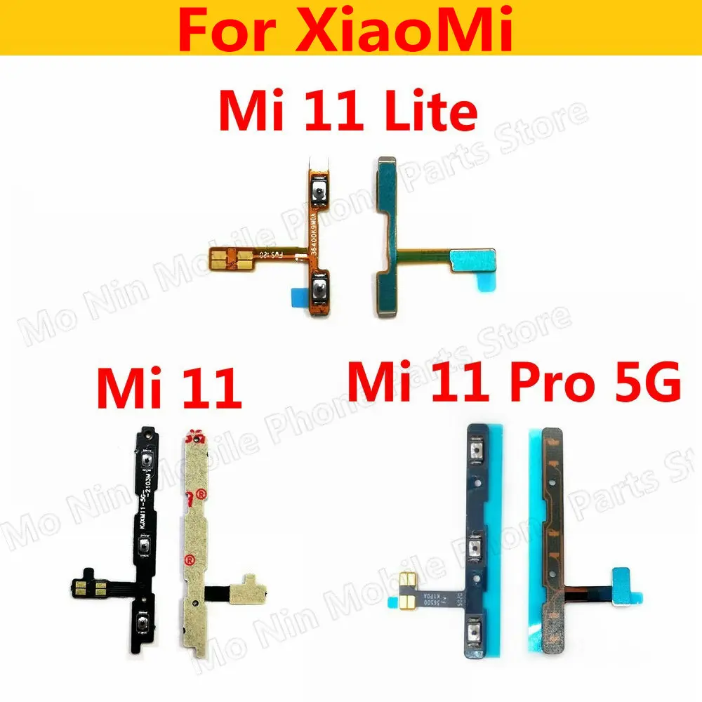 

New Power Button Switch Volume Button Mute On / Off Flex Cable Replacement For Xiaomi Mi 11 Pro Lite 5G