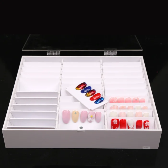 1pc Nail Art Display Box Nail Gel Polishing storage Showing rack Manicure tools