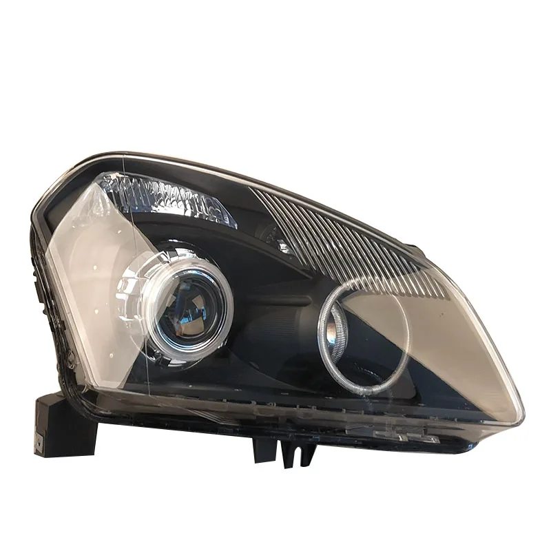 Modified LED angel eyes aperture lens headlights for Nissan Qashqai 2008 2009 2010 2011 2012 2013 2014 2015 2pcs