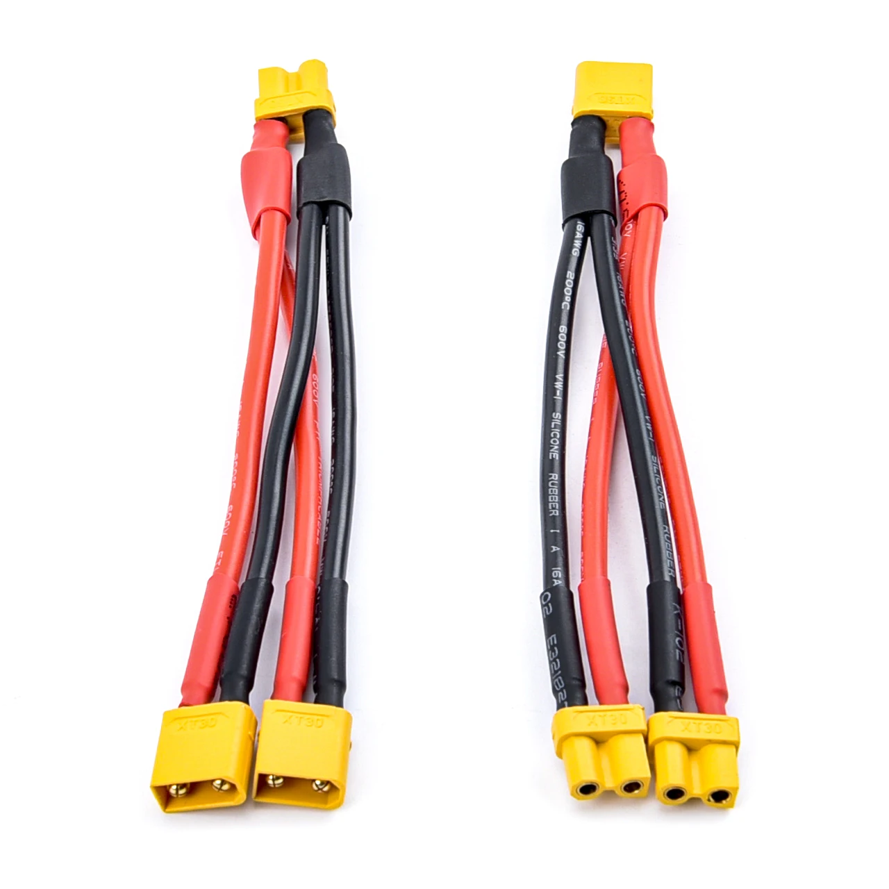 XT30 XT-30 Female / Male Parallel cable wire Y lead 18AWG 10CM Battery Charger Cable