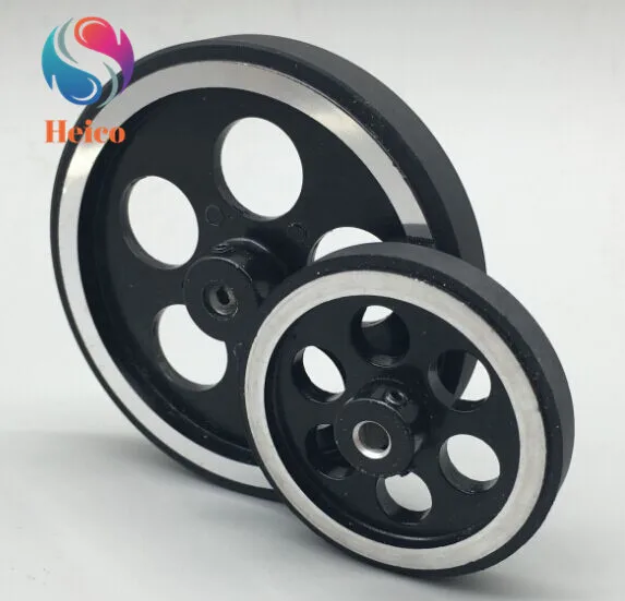New Rotary Encoder Meter Wheel Aluminum Alloy Industrial Rubber Measuring Tire Circumference 200/300/360 X 4/6/8/10/12mm