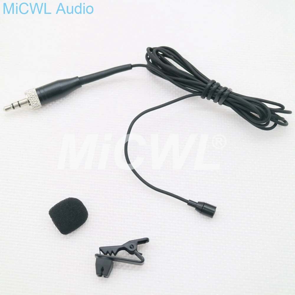 Beige Black AVX Tie Clip-On Lapel Microphone for Sennheiser Wireless SK100 EW300 ew300 Lavalier Mic System