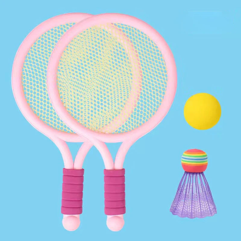 Children\'s Badminton Tennis Racket Beginner Training Outdoor Beach Tennis Kindergarten Baby Parent Child Interactive Toys