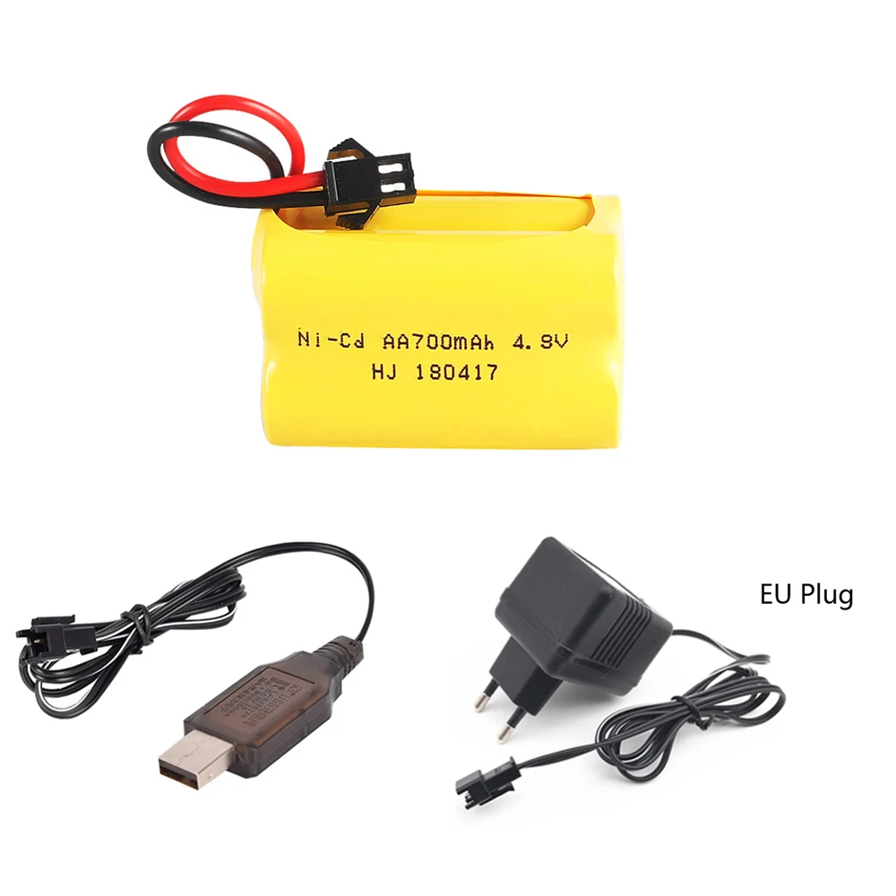 

4.8V Ni-cd Battery with charger set for Rc toys Cars Tanks Robots Boats Guns 4* AA 4.8v 700mah NICD Battery Pack