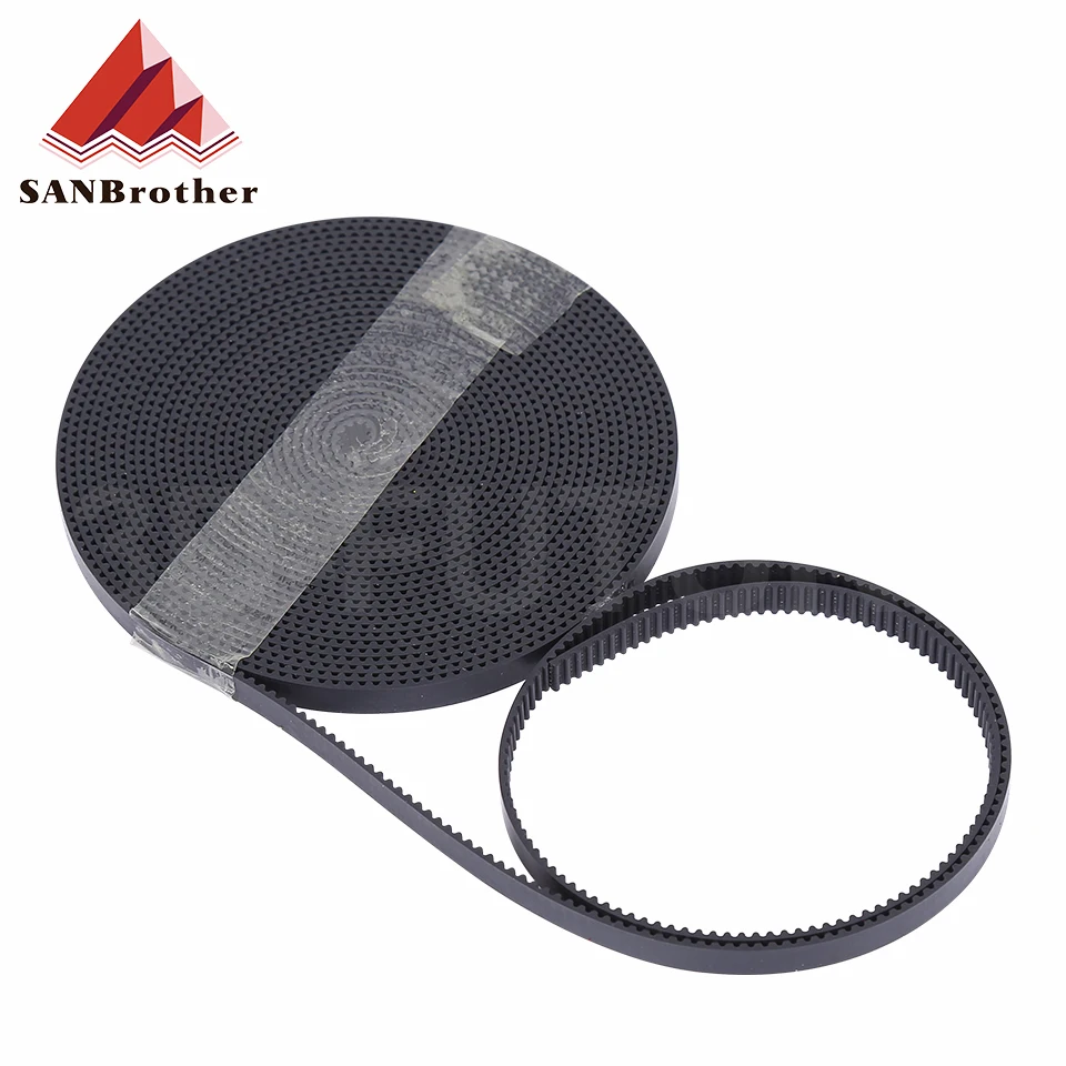 GT2 Belt PU with Steel Core GT2 Belt 2GT Timing Belt Width 6mm 10mm for 3D printer parts Anti-wear Reinforce Open Belt