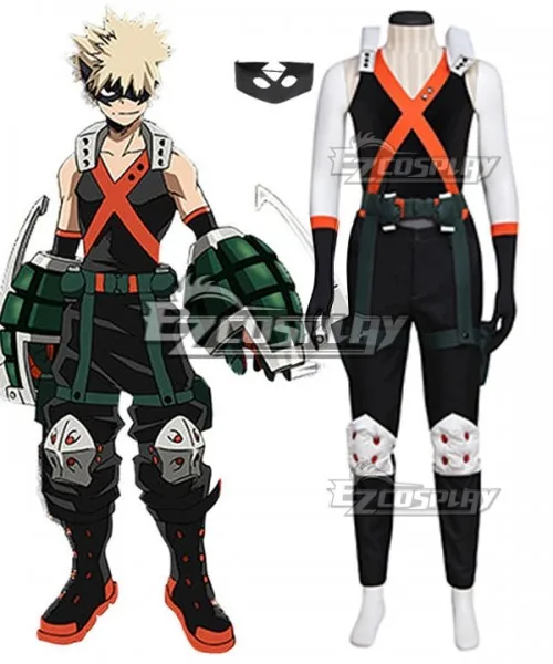 

Boku no Hero Akademia Katsuki Bakugou Uniform Set Halloween Adult Clothings Party Outfit Suit Festival Cosplay Costume E001