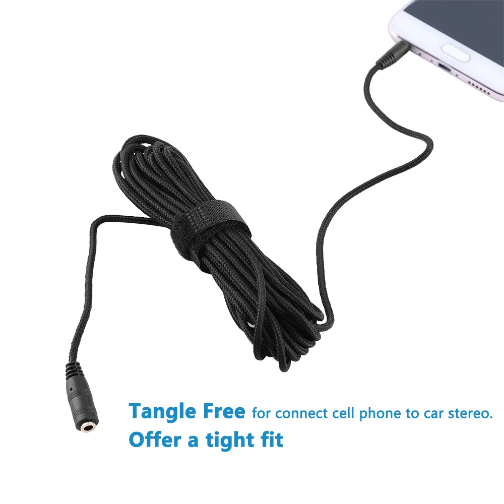 オーディオおよびヘッドホン用延長ケーブル,3.5mm,5m,オス-メス,コンピューターおよび携帯電話用