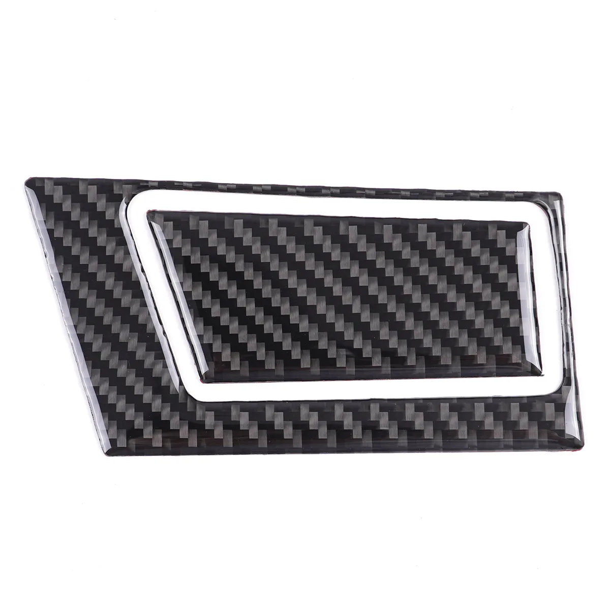 For BMW X3 E83 2006-2010 Co-driver water cup holder sticker Real carbon fiber (soft) 2-piece car interior accessories