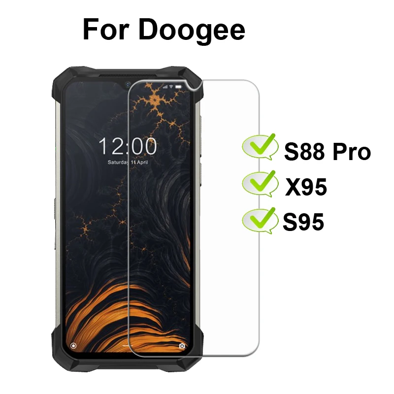 3-1PC Glass For Doogee S88 Plus Smartphone Tempered Glass on the Doogee S88 Pro S95 X95 S59 Pro Protective Film Screen Protector