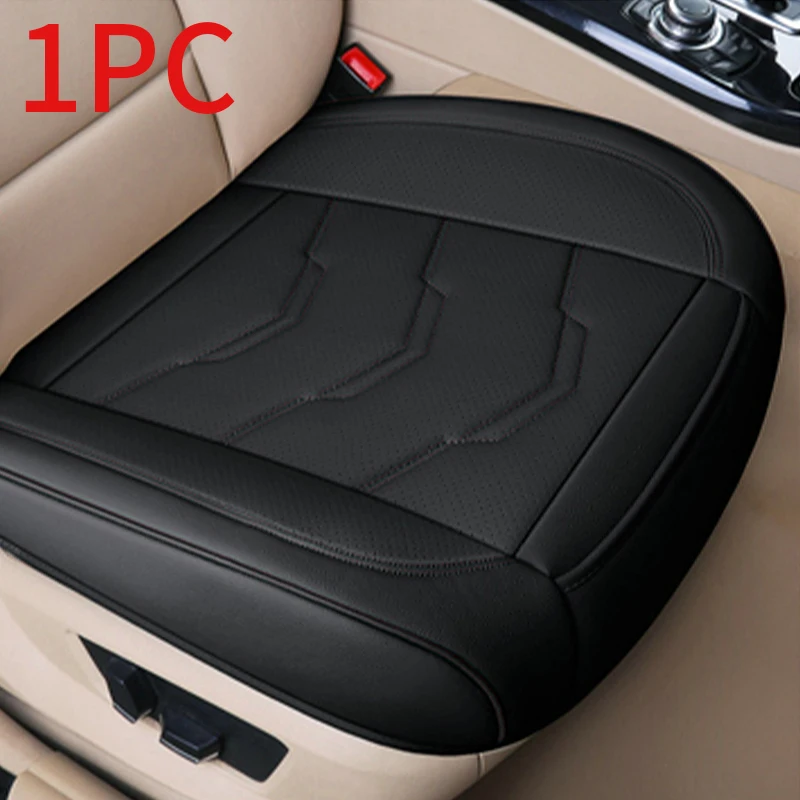 SEAMETAL Luxe autostoelhoes PU lederen zitkussenhoezen Universele auto-interieurstoelen Bescherming Pad Mat Vier seizoenen