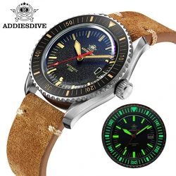 Addies Dive Men's Luxury Watch AD2105 Stainless Steel Case C3 Super Luminous Watch NH35 Sapphire Crystal 200m Diving Watches