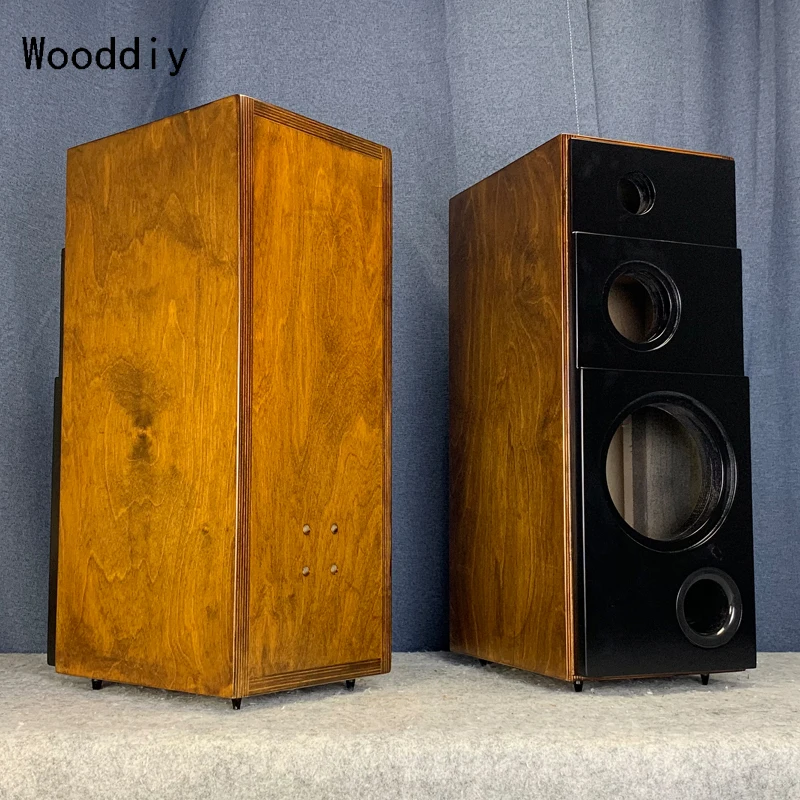 Wooddiy 6.5 Inch One Pair Speaker Cabinet Empty Box Three-way Classic Acoustic Box Shell Birch Plywood Baltic