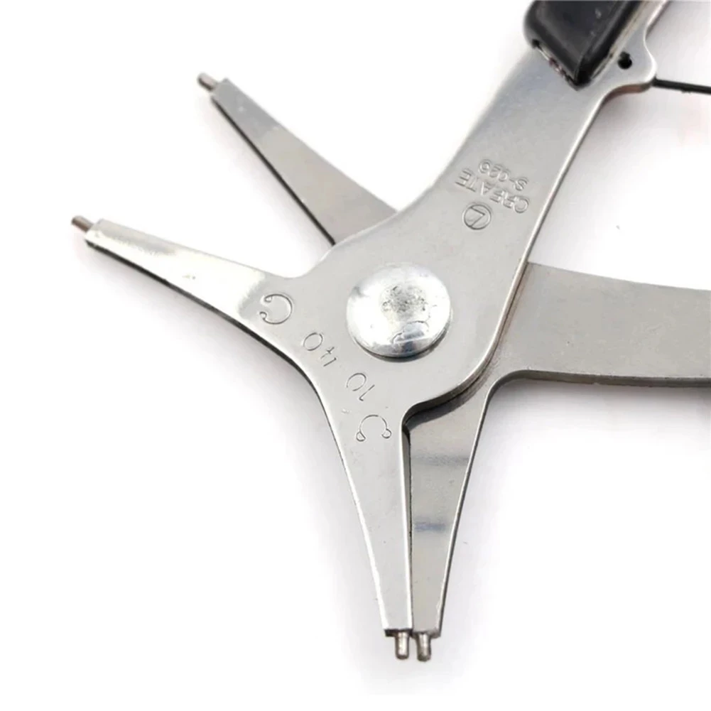 Pince à Circlip interne et externe, anneau de retenue, deux en un, double usage, pour la réparation des outils