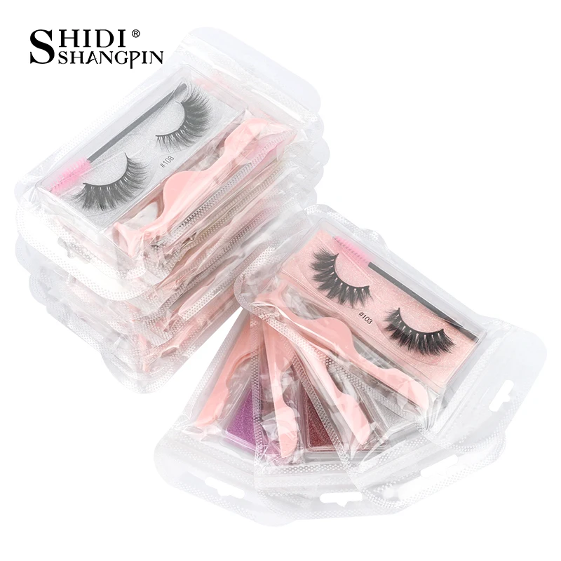 Atacado 4/100 pçs natural longo cílios postiços lote itens em massa falso vison cílios fofos volume falso lash extensão maquiagem ferramenta