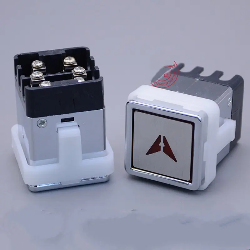 Bouton-poussoir carré pour élévateur, interrupteur 30x30AK13, pièces d'ascenseur, accessoires, AK03, lot de 5 pièces