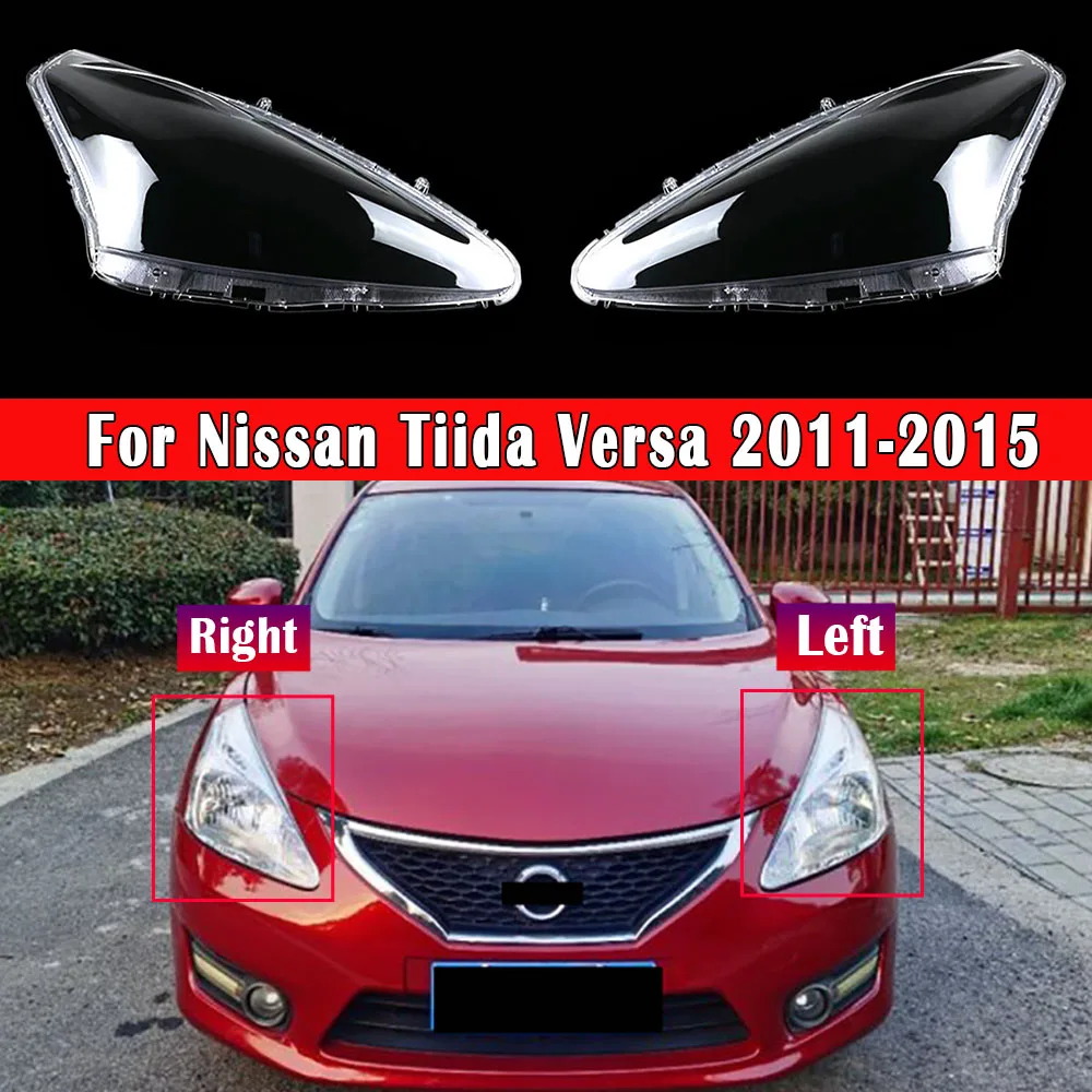 

Car Headlight Lens For Nissan Tiida Versa 2011 2012 2013 2014 2015 Car Headlamp Cover Replacement Auto Shell Cover