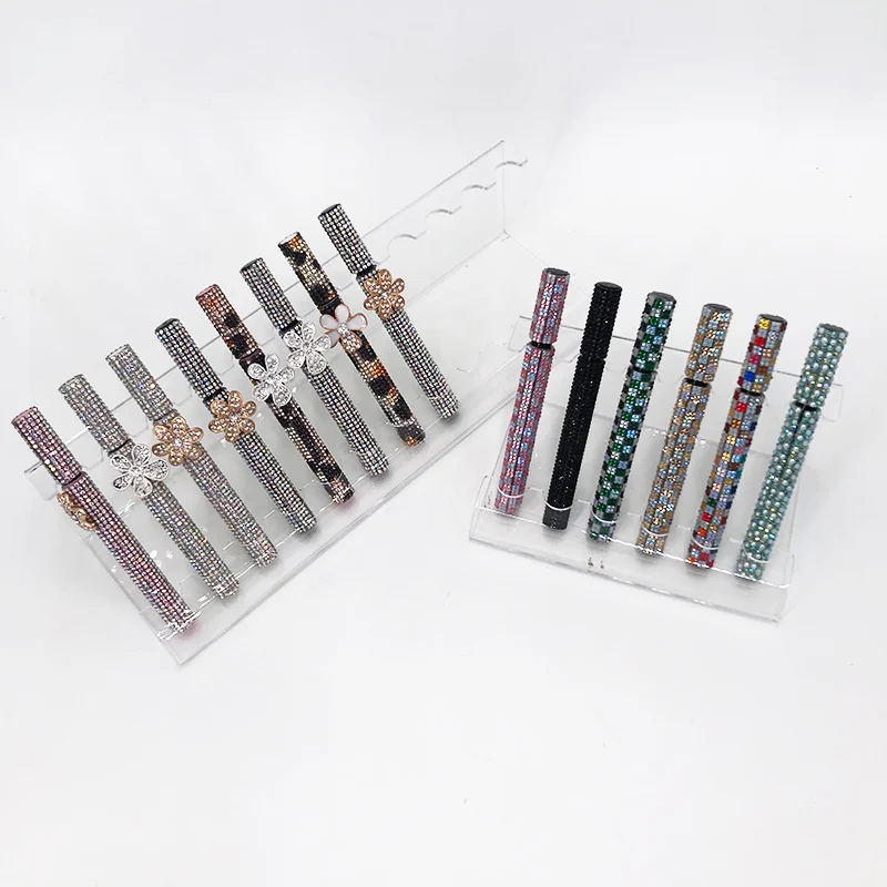 2 in 1 Starry sky series Self-adhesive Eyeliner Pen Diamond Bling Glitter Liquid Eyeliner No Glue Magnetic Eye Liner for lashes