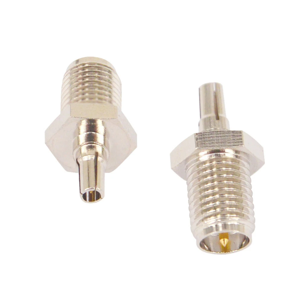 10PCS antenna RF adapter  RP SMA to CRC9 adapter RP SMA female to CRC9 male coax connector adapter nickelplated straight