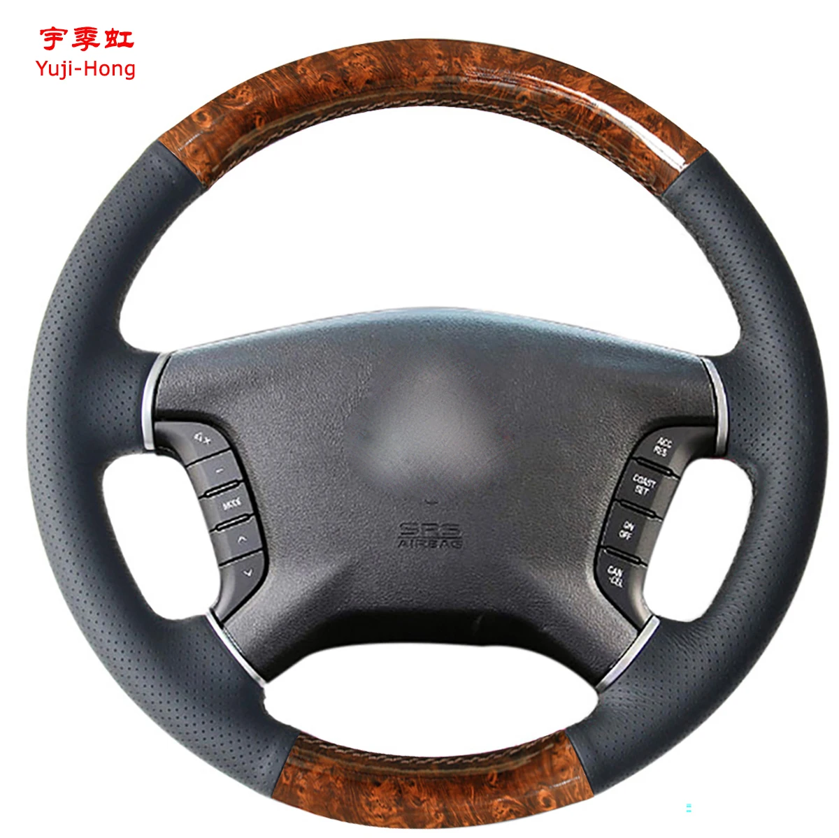

Yuji-Hong Car Steering Cover Case for Mitsubishi Pajero V97 V98 2007-2014 Galant 2008-2012 Micro-fiber leather