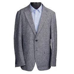 Luxury Unstructured Unlined Linen Cotton Blazer With Natural Shoulder Light Weight Casual Jacket Custom Made Jacket Tailor Made