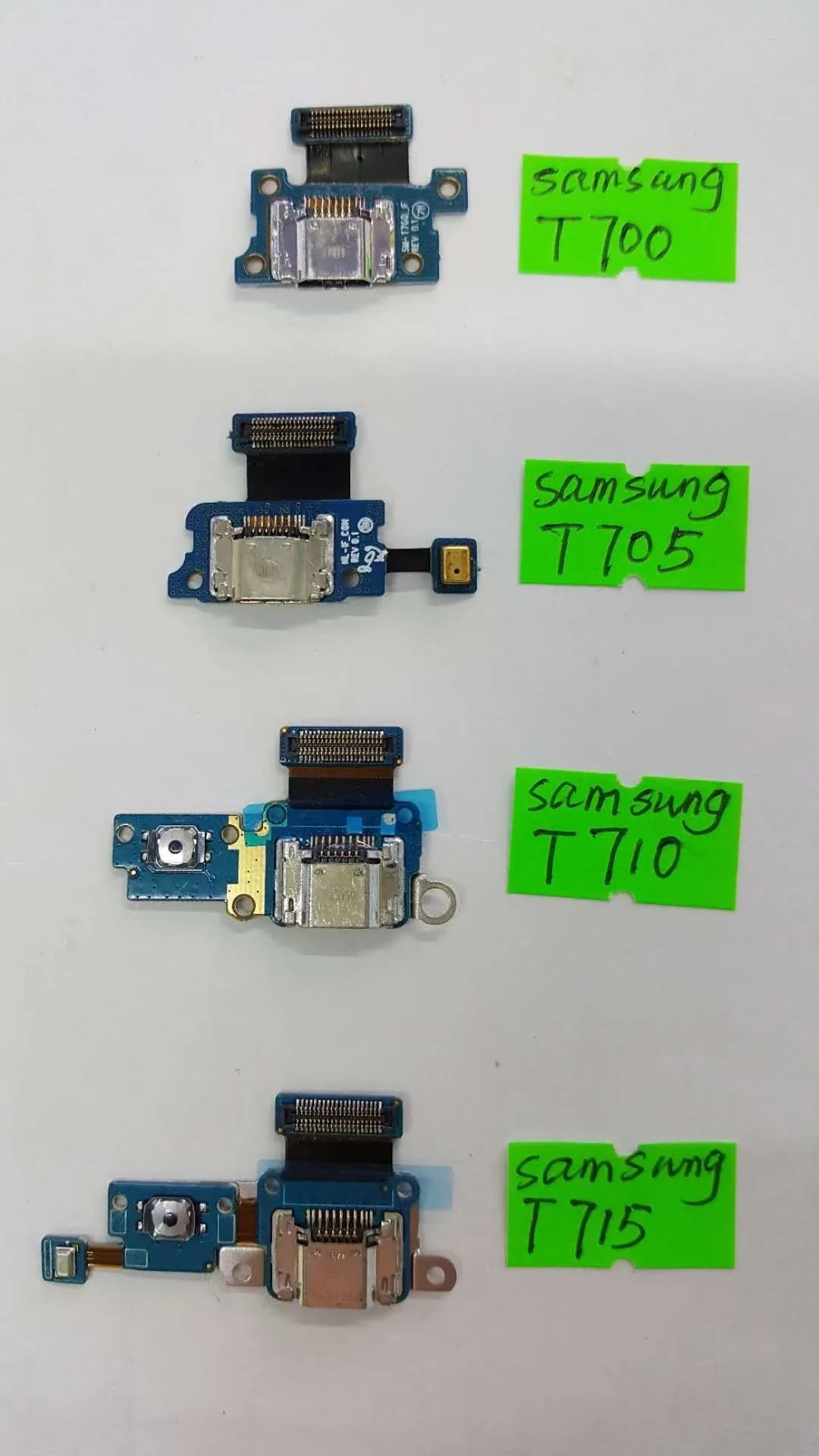 USB حوض شحن ميناء المقبس جاك موصل تهمة مجلس الكابلات المرنة لسامسونج غالاكسي تبويب S 8.4 SM-T700 T705 T710 T715 T715C