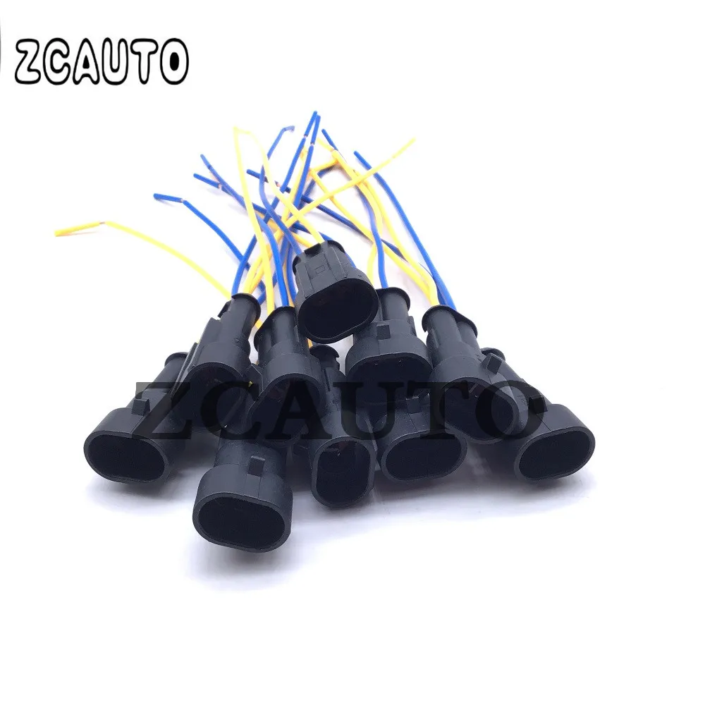 New Waterproof female Electrical Connectors Plug 2-Pin Way With Wire For Car Motorcycle Scooter Marine