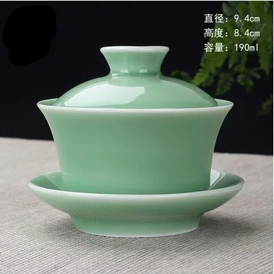 Chinese handgeschilderde Kungfu theeservies, terrine Dehua, wit porselein, Gaiwan, pannenset voor op reis, snelle kop, hoge kwaliteit