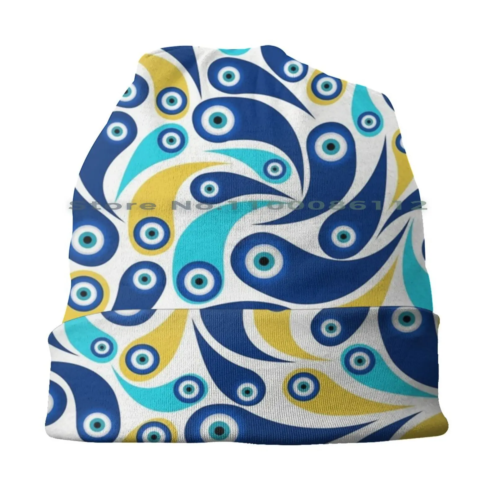 Nazar Amulet Paisley Pattern #4 Bucket Hat Sun Cap Nazar Charm Nazar Eye Paisley Nazar Pattern Turkish Eye Greek Mati Mati