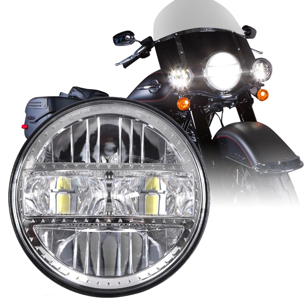 

5.75Inch Motorcycle Light LED Projector Led Headlight H4 Headlamp For Harley Motorcycle for Sportsters XL XG XR VRSCD Dyna