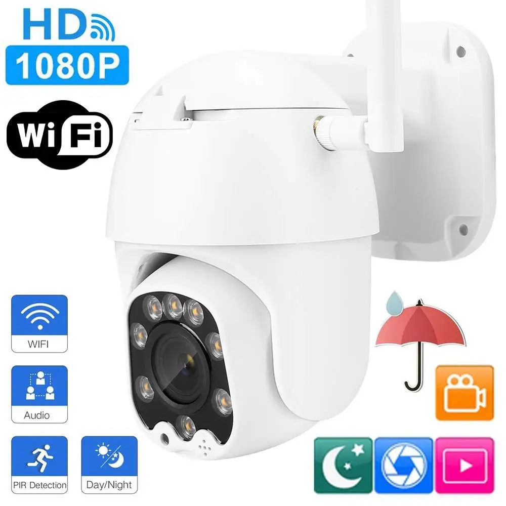 

1080P Speed Dome Ip-Camera Ptz Outdoor Onvif Mini Waterproof Learning wireless sensor alarm input